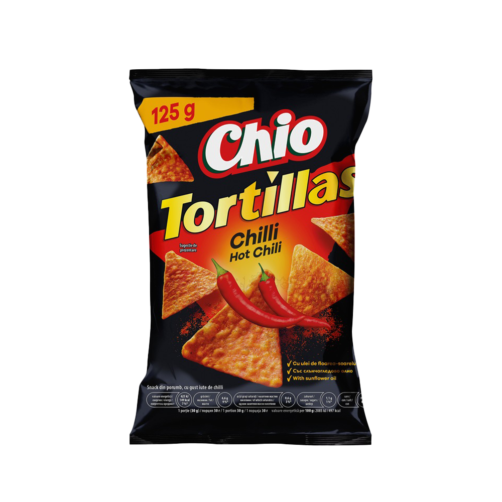 Tortilas cu Gust de Chili Chio 125 g - winetime.md