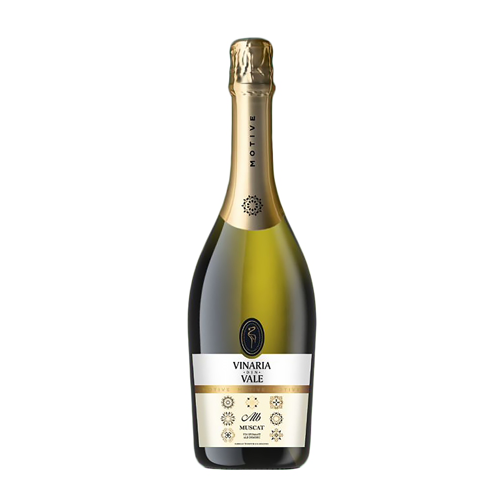 VINARIA DIN VALE Vin spumant alb demisec Muscat 0.75L - winetime.md
