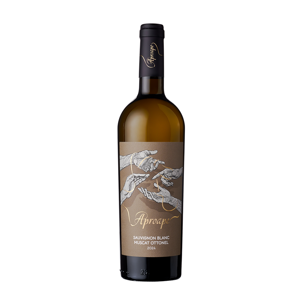 Aproape Vin Alb sec, Sauvignon Blanc Muscat Ottonel 0.75 l - winetime.md