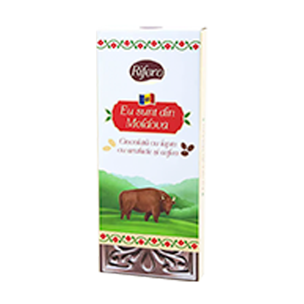 Rifero 60g - Ciocolata cu lapte, arahide si cafea-Zimbru - winetime.md