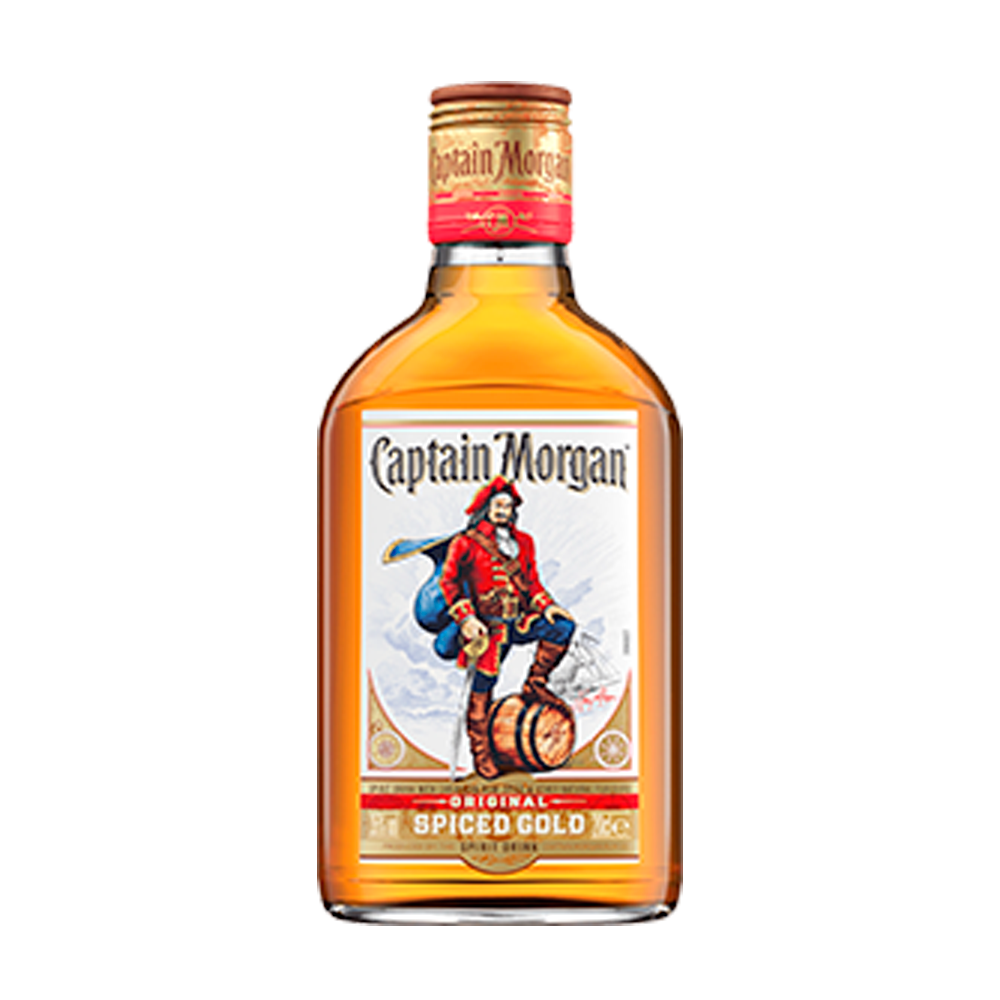 Rom Captain Morgan Spiced Gold 35% Mini 0,2 l - winetime.md
