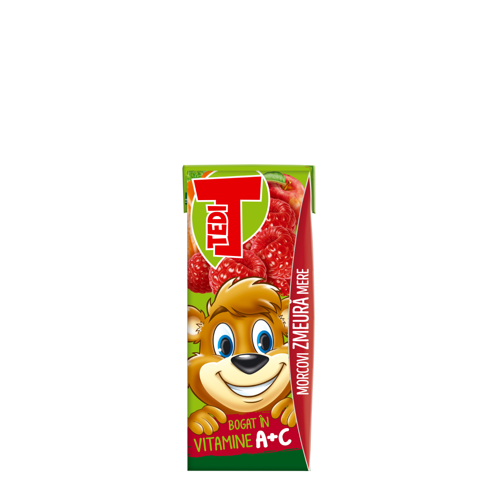 Tedi Zmeură & Morcov & Măr 0.2L - winetime.md