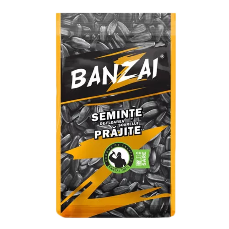 Seminte de floarea soarelui cu sare Banzai 180gr - winetime.md