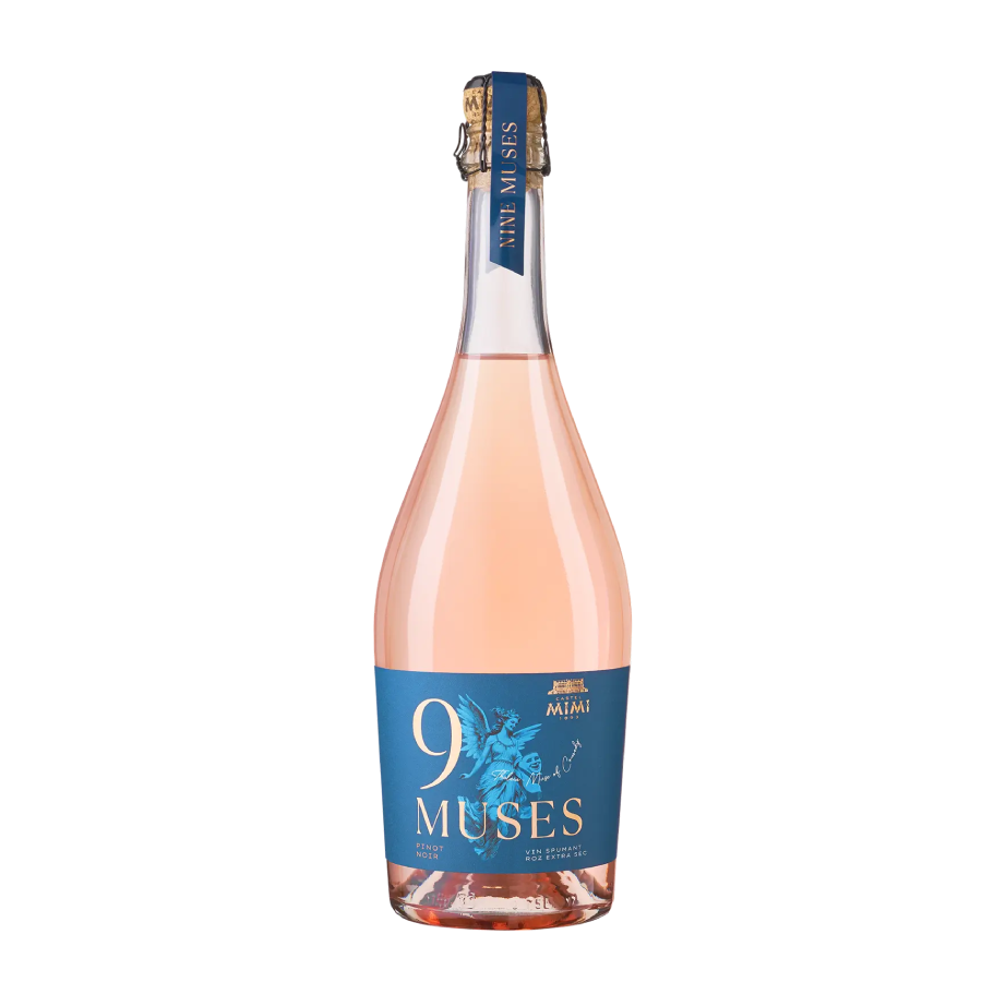 Castel Mimi 9Muses Pinot Noir roz extra sec Vin spumant 0.75 L - winetime.md