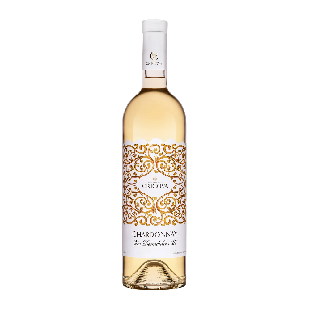Cricova Ornament Chardonay Vin alb demidulce 0.75 L - winetime.md
