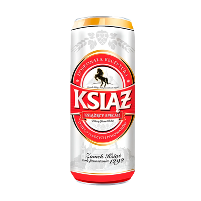 KSIAZ bere blonda, pasteurizata filtrata 5.0% alc. 0.5l doza - winetime.md