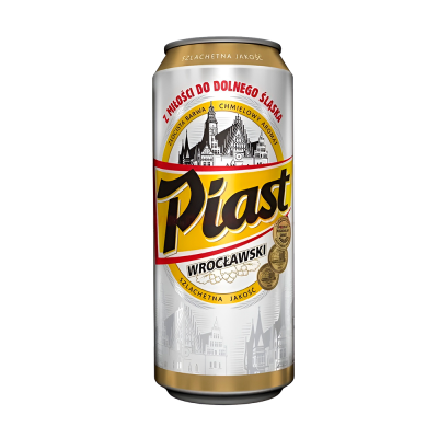 PIAST Bere blonda pasteurizata filtrata 5.5%alc doza 0.5l - winetime.md
